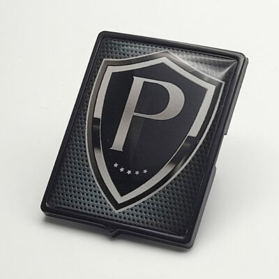 Vespa-Piaggio Emblem Logo Cascade Metal Black