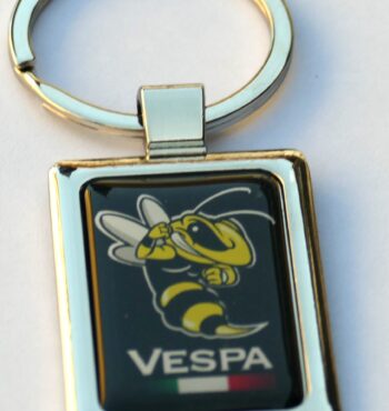 Vespa Piaggio Scooter Keyring 3D Gel with Wasp Design for All Vespa Models