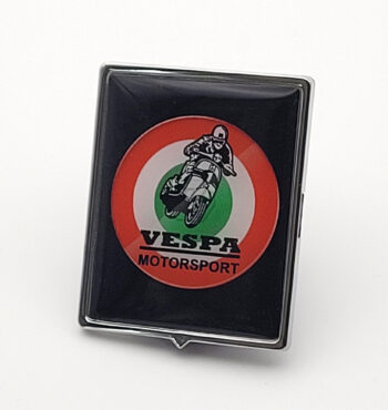 Vespa Motorsport Emblem – Tricolour Black Style